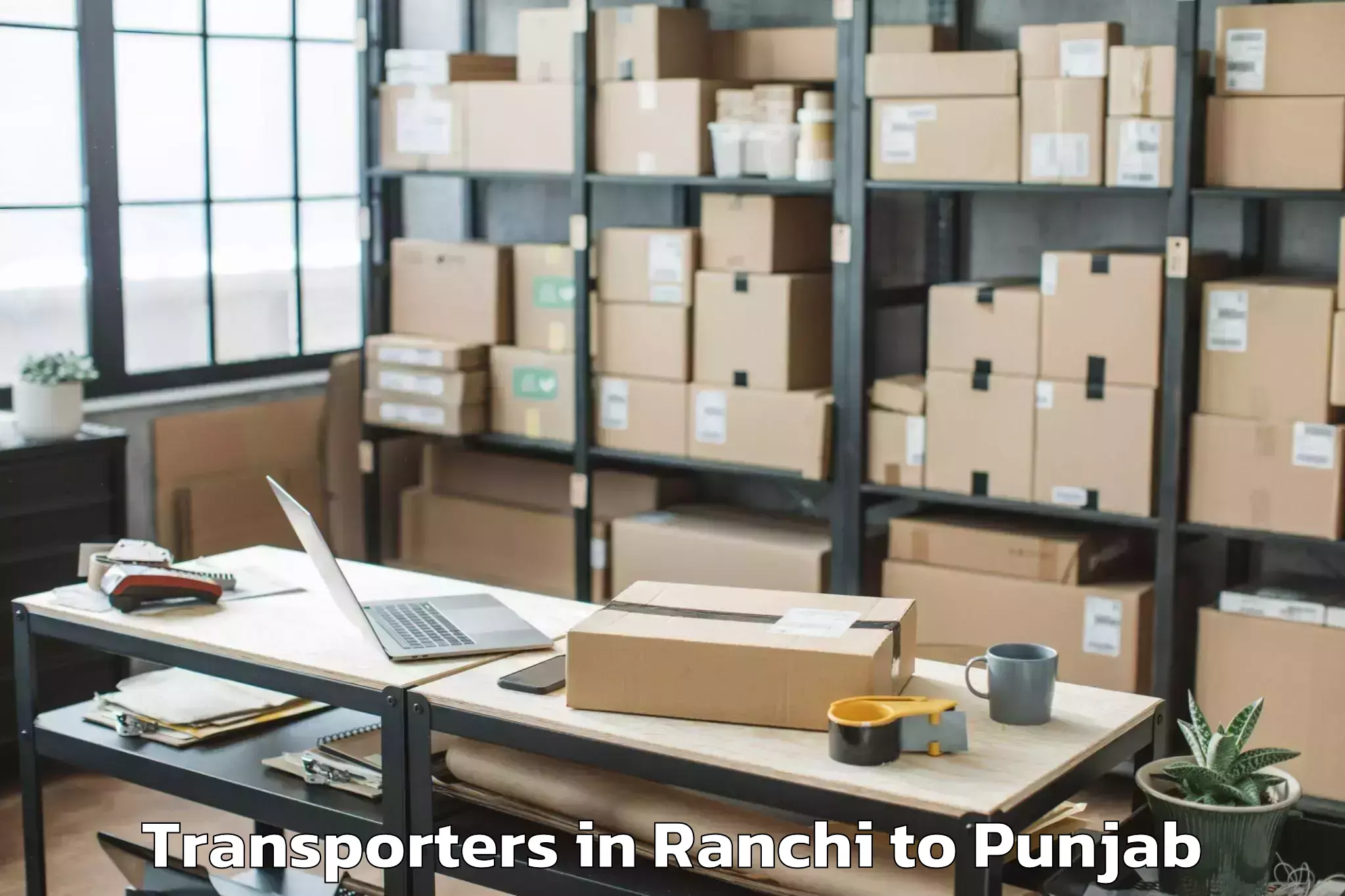 Professional Ranchi to Sunam Transporters